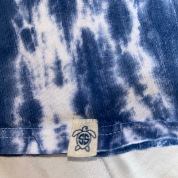 Simply Southern Size Medium Tie Dye Long Sleeve Preppy Sorority Turtle Vacation - Picture 7 of 8